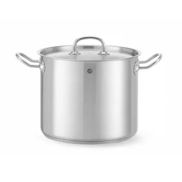 Kookpan hoog - met deksel, hendi, kitchen line, 9l, ⌀240x(h)200mm Direct Verzonden