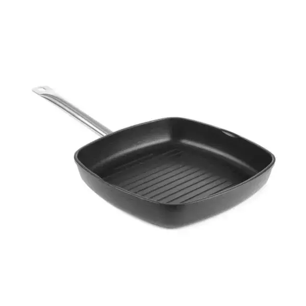 Alleen Vandaag Hendi Grillpan geribd Titanium Professional aluminium 550x290x55mm gas keramisch elektrisch