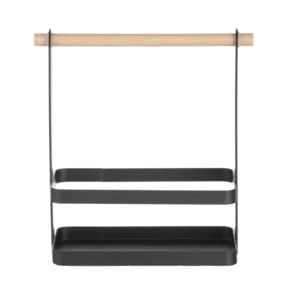 Hendi bestekcaddy 230x100x240mm met houten handvat matzwart Beste Prijs