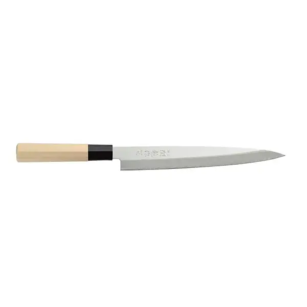 Merkproduct Japans mes sashimi, hendi, hout licht, (l)335mm