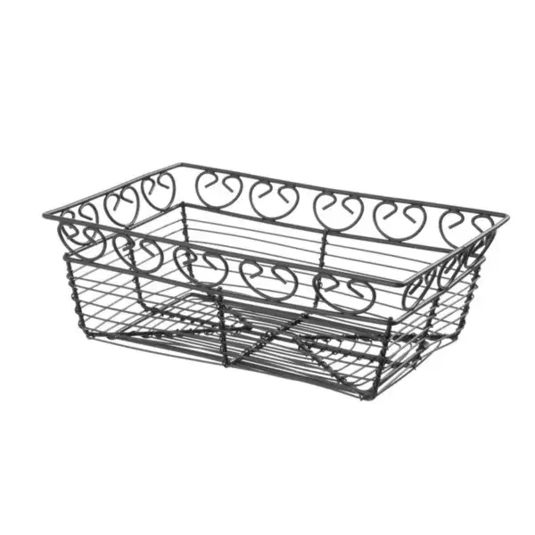 Aanbieding Hendi draadmandje deco rechthoekig 230x150x80mm matzwart gecoat metaal