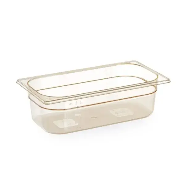 Container gn 1/4 hoge temperatuur bestendigheid, hendi, gn 1/4, 1,7l, transparant, 265x162x(h)65mm Must-Have