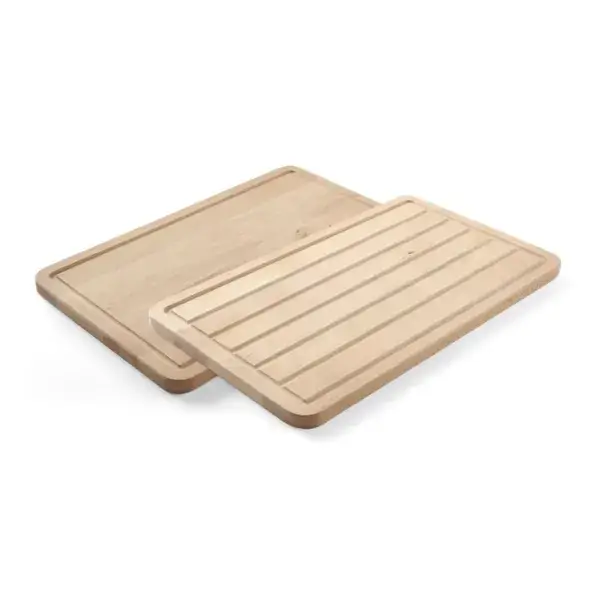 Gereduceerde Prijs Hendi Baguetteplank 530x325mm massief as- en beukenhout dubbelzijdig