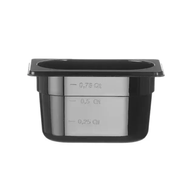 Must-Have Container gn 1/9, hendi, gn 1/9, 1l, zwart, 176x108x(h)100mm
