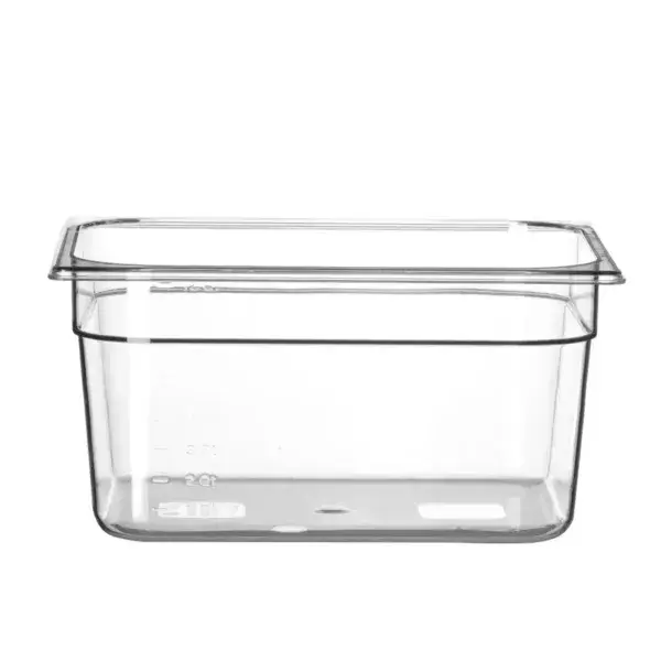Beperkt Aanbod Container gn 1/2 polycarbonaat, hendi, profi line, gn 1/2, 9,5l, transparant, 325x265x(h)150mm