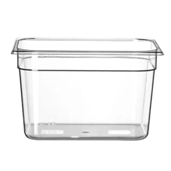 Container gn 1/2 polycarbonaat, hendi, profi line, gn 1/2, 12,5l, transparant, 325x265x(h)200mm Laatste Kans
