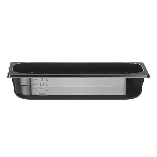Container gn 1/3 zwart polycarbonaat, hendi, profi line, gn 1/3, 2,5l, zwart, 325x176x(h)65mm Koop Online