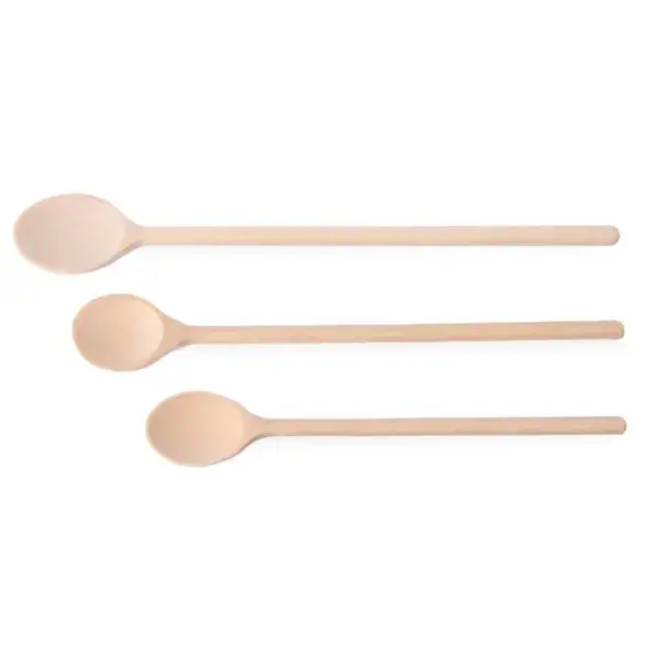 Aanbieding Hendi houten lepel set van 3 beukenhout 300-400 mm