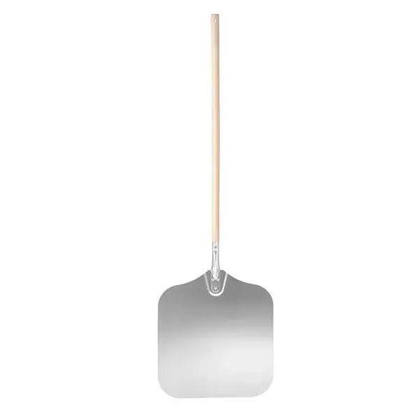 Alleen Vandaag Hendi Pizzaschep vierkant aluminium 405x1320mm met lange houten handgreep