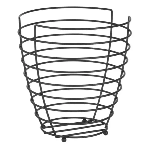 Gereduceerde Prijs Hendi fruitkorf zwart ⌀230x250mm matzwarte poedercoating voedselcontact