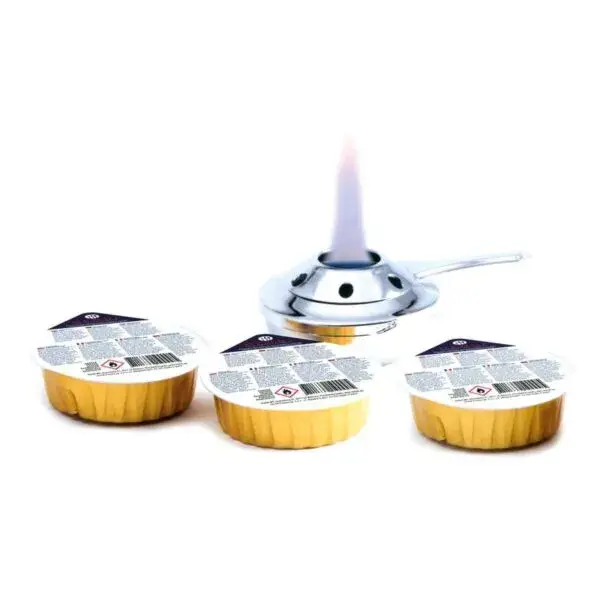 Hendi Brandpasta voor fonduebrander 3 x 80g aluminium kuipje, circa 2 uur brandduur Betrouwbaar
