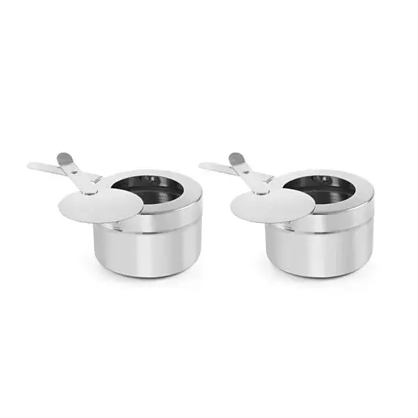 Beste Prijs Hendi houder chafing dish brandstofblikje RVS ø90x(H)60mm 2 stuks