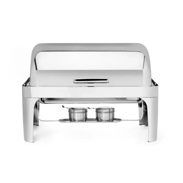 Flitsaanbieding Hendi Rolltop chafing dish GN 1/1 9L RVS buffetpresentatie