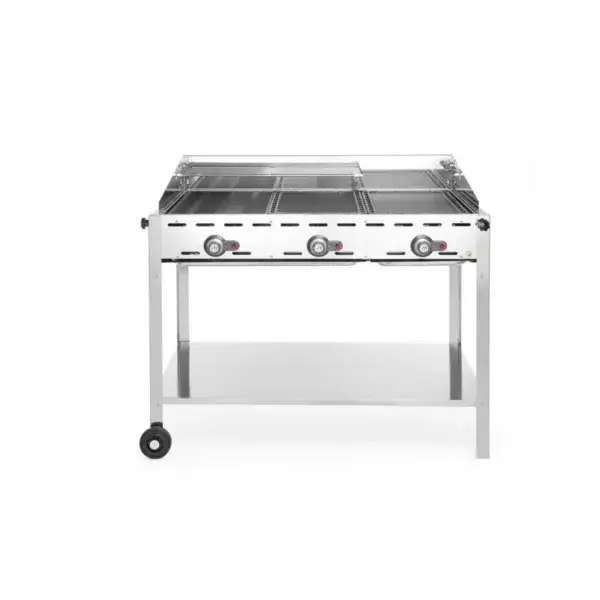 Express Levering Hendi Green Fire gasbarbecue Profi Line 3 branders 17,4 kW 1078x612x825 mm