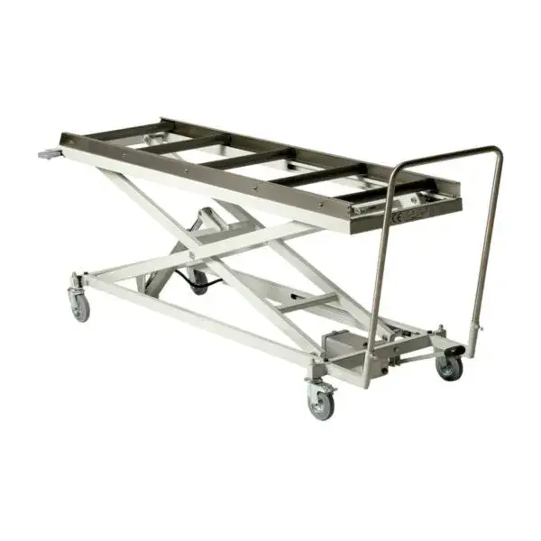 Betaalbaar Hef- en transportwagen hydraulisch - verlakt ral 7035 - hefhoogte 1650mm