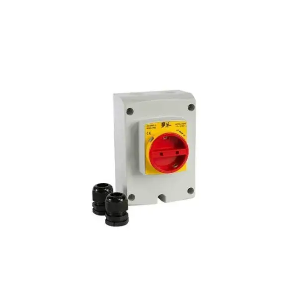 Werkschakelaar voor airco-units - 4-fasig - 40a - 120x113x180mm Nu Kopen