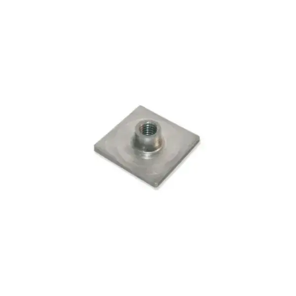 Finale Uitverkoop Rvs aisi 304 aanlasplaat buis 40x40mm - met draadinzetstuk m10 - 12mmh