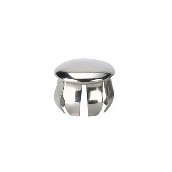 Ronde inbuisdop voor �25mm - vernikkeld Snelle Levering