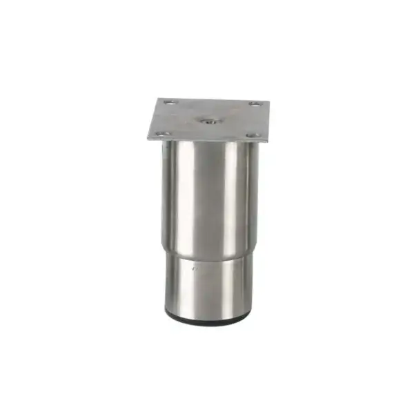Rvs stelpoot ecoline - 145mmh - 100x80mm - rvs plaat - kunststof zool Aanbieding