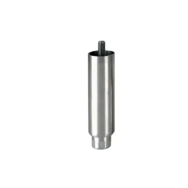 Rvs stelpoot topline - 100mmh - m12x19 - buis �41mm Direct Beschikbaar