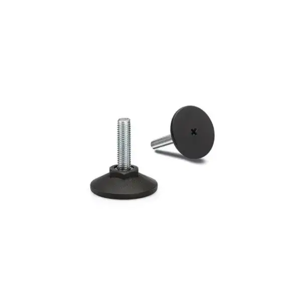 Beperkte Voorraad Kunststof machinevoet pa - �50mm - m10 - l=62.5mm - 3000 newton