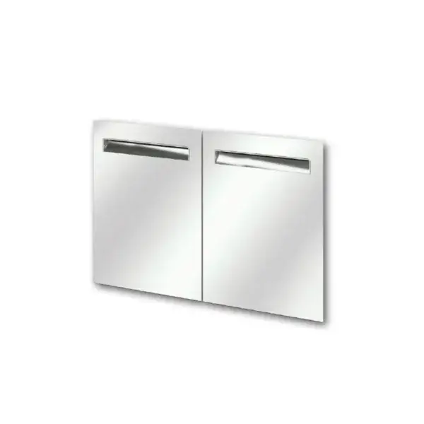 Gereduceerde Prijs Al58 dubbele deur in rvs serie a5 - 702x878mm