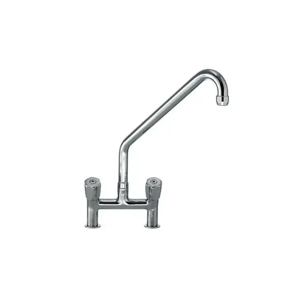 Dubbelgats hoog debiet mengkraan a-line - tafelmodel - 2 draaiknoppen - 250mm Lage Prijs
