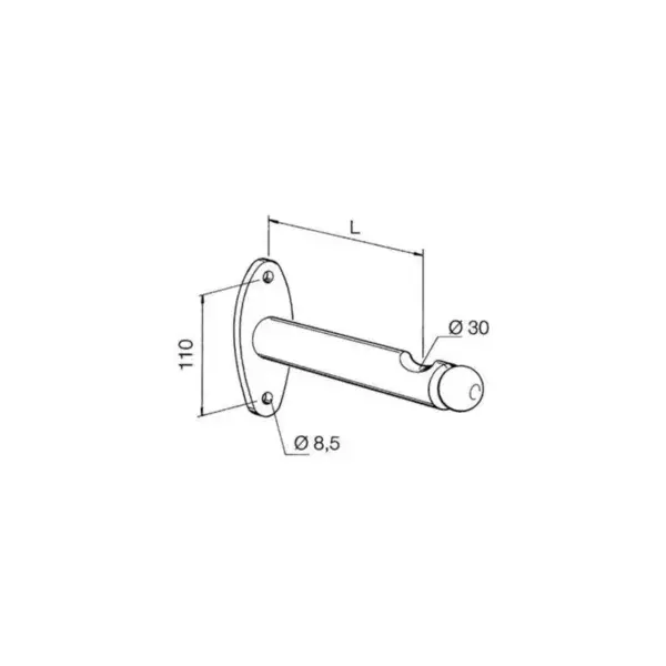 Express Levering Wandkonzool uitsteek 100mm