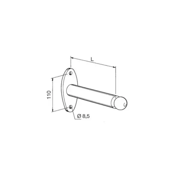 Wandkonzool uitsteek 200mm Beperkte Voorraad