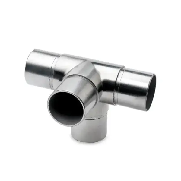 T-fitting + 1 uitgang 90� - �38.1mm - rvs look Laatste Versie