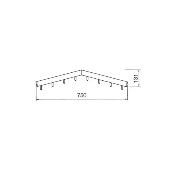 Gecertificeerd Alu vleesbaar 750mm geplooid boven