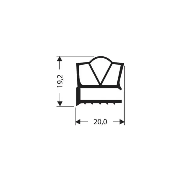 Betrouwbaar Vlak profiel pvc - 2.55mtr/lng