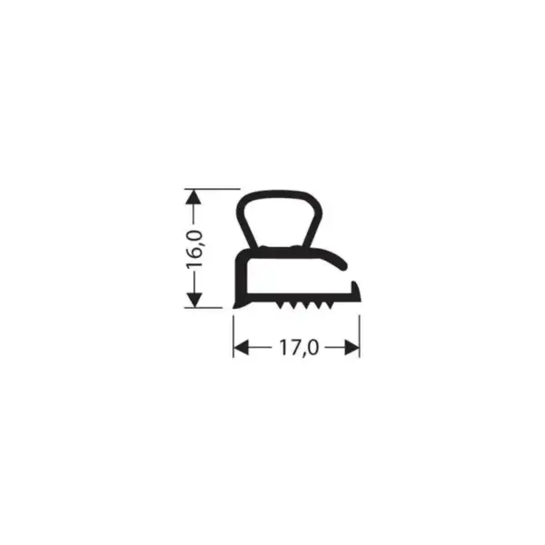 Gratis Retour Vlak profiel pvc - 2.55mtr/lng