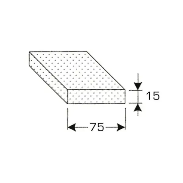 Celrubber eenzijdig zelfklevend - 75x15mm - 5mtr/rol Must-Have