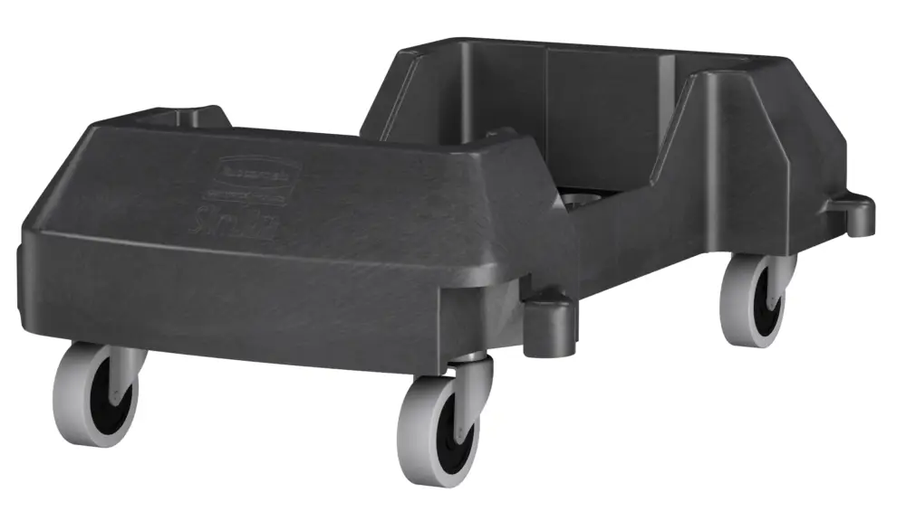 Betrouwbaar Rubbermaid Slim Jim Dolly | Koppelbaar Onderstel | Zwart | 374x606x212mm