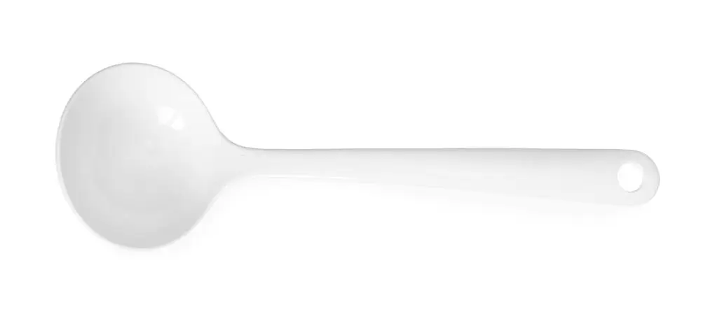 Sauslepel, Hendi, 0,07L, Wit, 235x75mm Op = Op