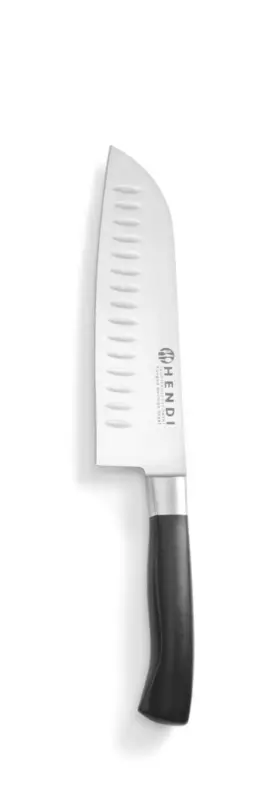 Finale Uitverkoop Santokumes, Hendi, Profi Line, Granton Kuilen, Zwart, (l)310mm