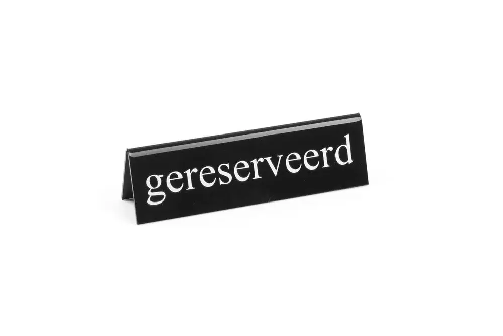Shop Nu Tafelstandaard Gereserveerd, Hendi, Gereserveerd, 130x30x(h)38mm