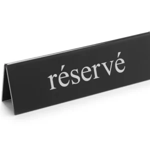 Tafelstandaard Gereserveerd, Hendi, Réservé, 130x30x(h)38mm Korting