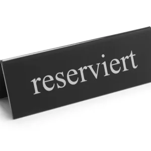 Tafelstandaard Gereserveerd, Hendi, Reserviert, 130x30x(h)38mm Nieuw