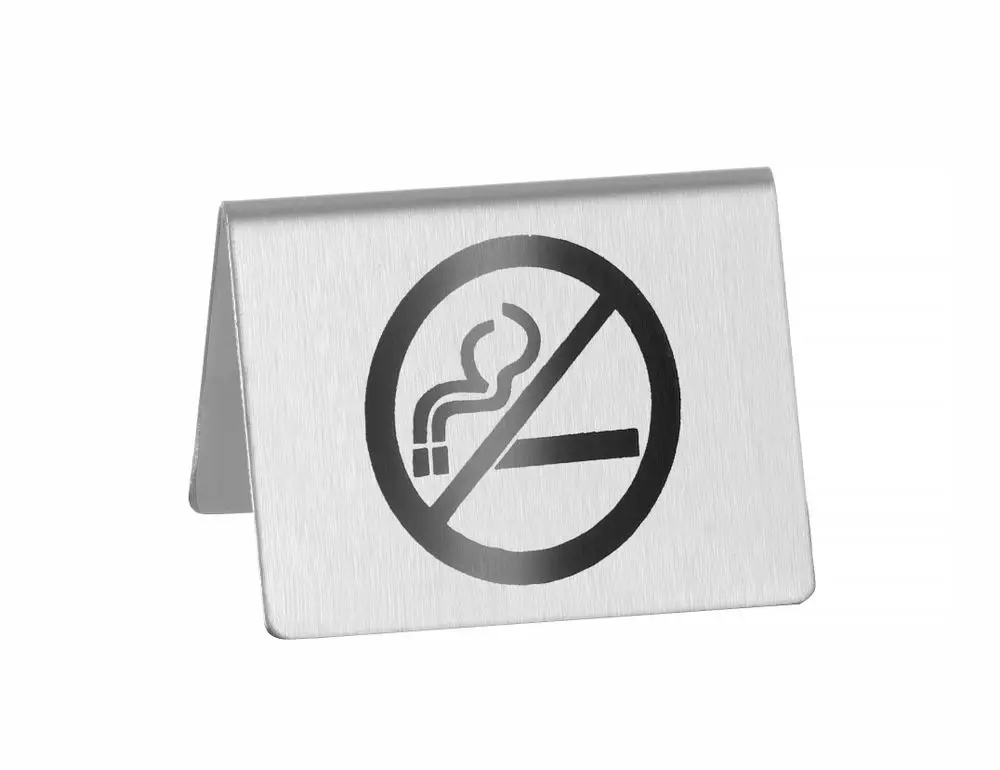 Tafelstandaard Niet Roken, Hendi, 50x35x(h)40mm Op = Op