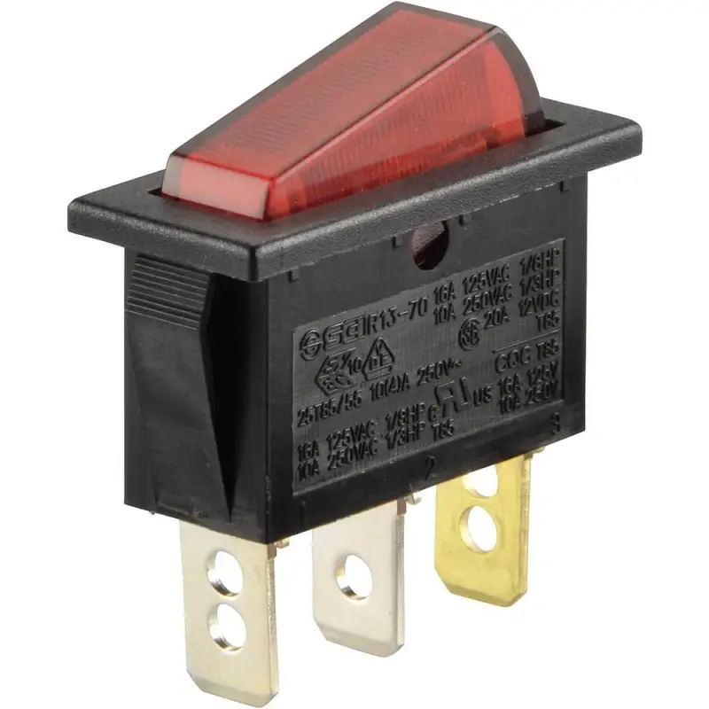 Veilige Betaling Wipschakelaar | 16A | 250V AC | Verlicht |