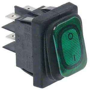 Actieprijs Wipschakelaar | 30x22mm | Groen | Verlicht | 2NO | 250V | IP65