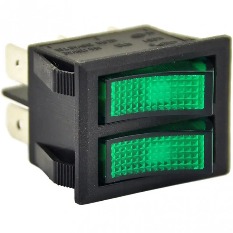 Wipschakelaar | 30x22mm | groen | verlicht | 2x1NO Betaalbaar