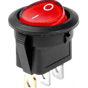 Wipschakelaar 250V AC | 6A | Zwart/Rood Direct Beschikbaar