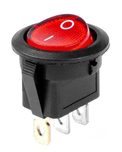 Wipschakelaar 250V AC | 6A | Zwart/Rood Direct Beschikbaar