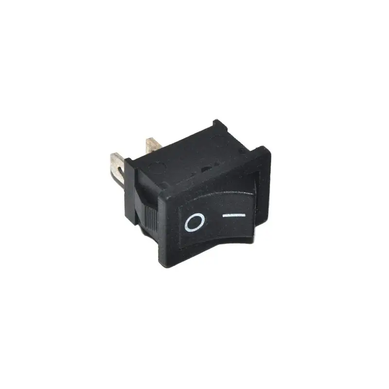 Op = Op Wipschakelaar Klein | 6A 250V AC | Zwart