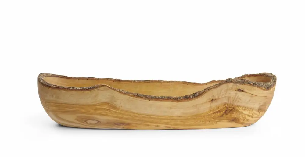 Kom Olijfhout Langwerpig, Hendi, 400x90x(h)80mm Fabrieksprijs