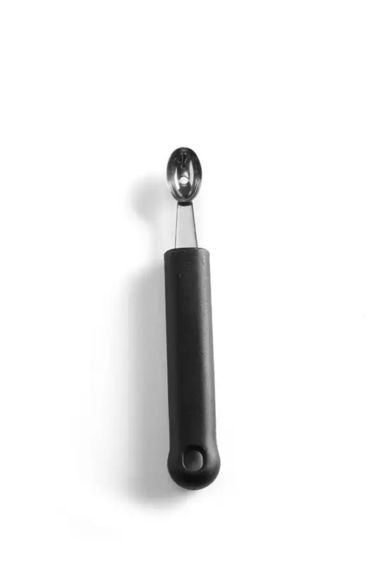 Meloenbolletjeslepel Ovaal, Hendi, Zwart, (l)160mm Direct Verzonden