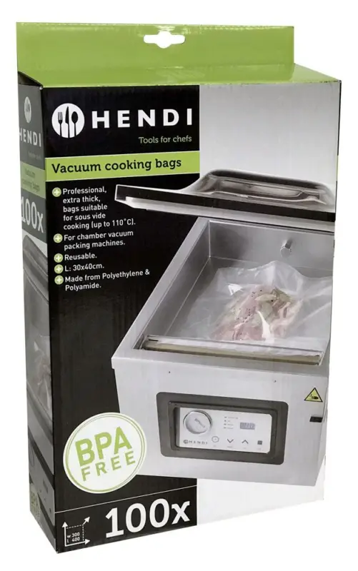 Direct Verzonden Vacuümkookzakken, Hendi, 100 St., 400x300mm